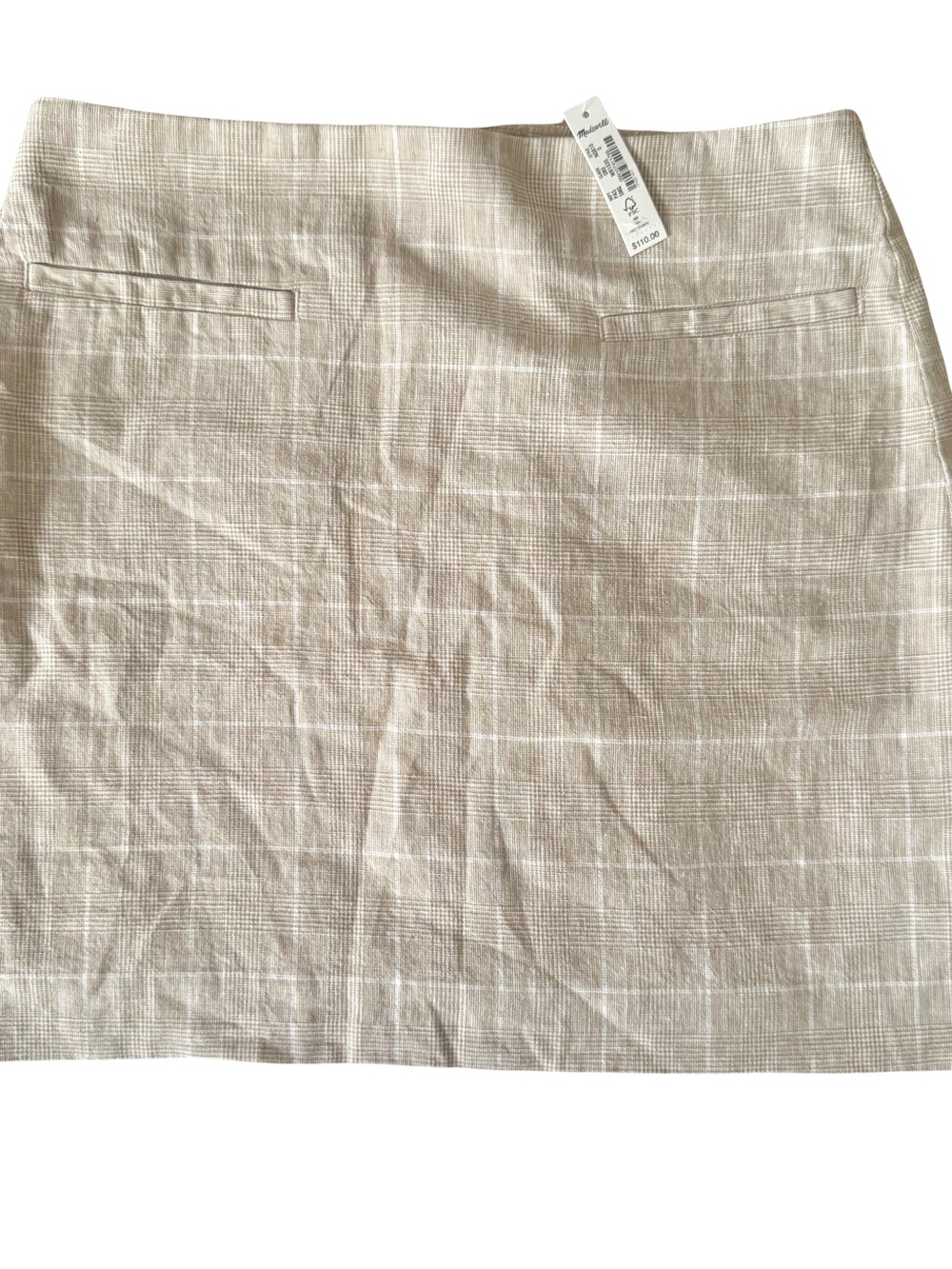 NWT Madewell Welt Pocket Plaid Mini Skirt